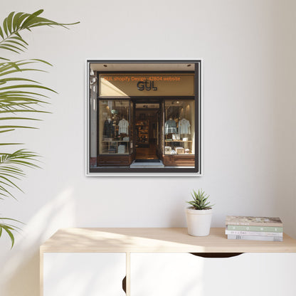 Framed Matte Canvas Print — Boutique Shopfront Photography