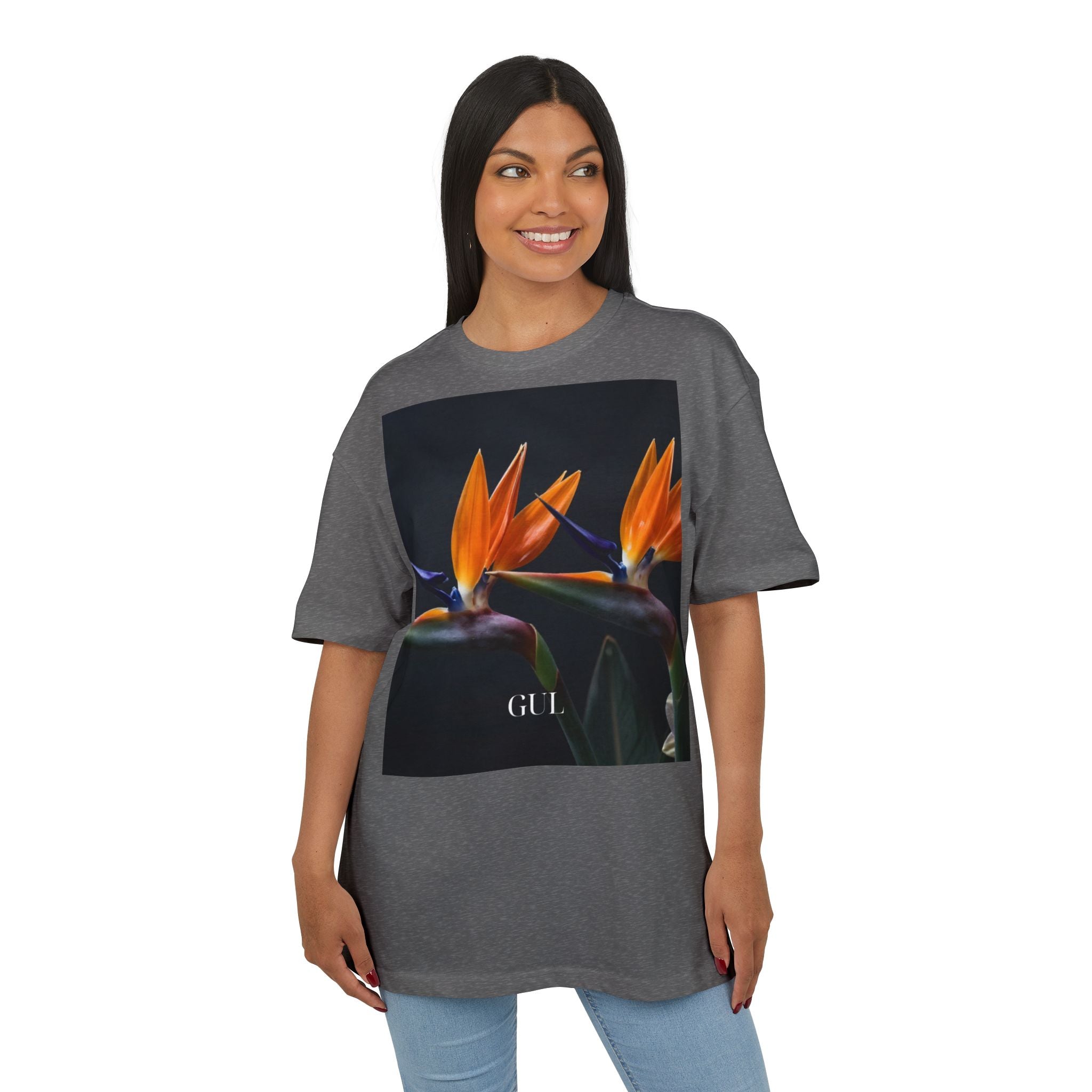 Floral &amp; Nightscape Graphic Tee — Bird of Paradise Photo Print