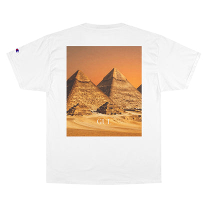 Champion Graphic T‑Shirt — Succulent &amp; Pyramid Photo Print Tee