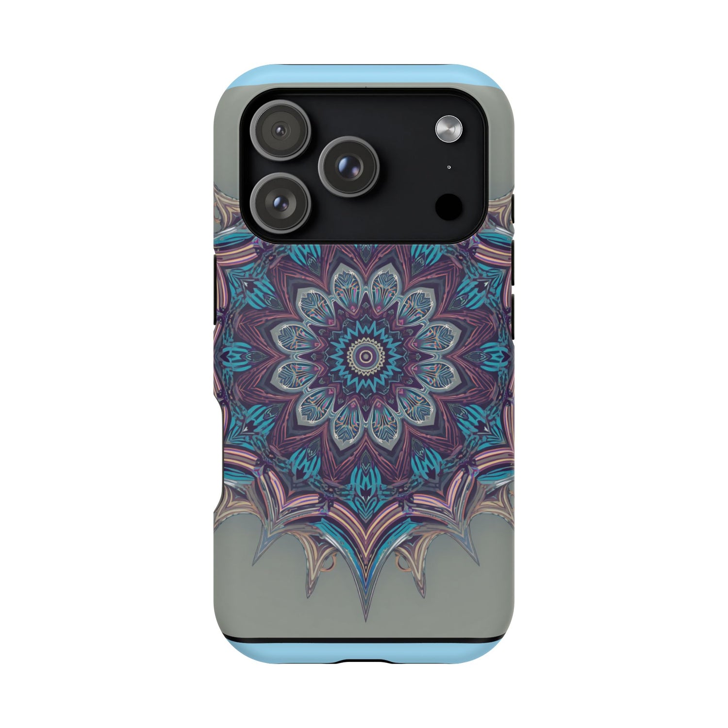 Phone Case — Blue Purple Mandala Magnetic Impact-Resistant Case
