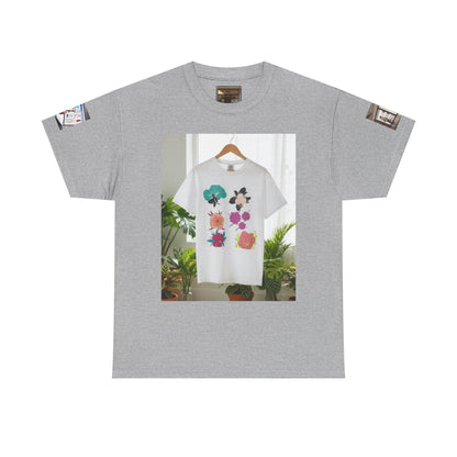 Floral Graphic Tee — GUL Botanical Print Cotton Shirt