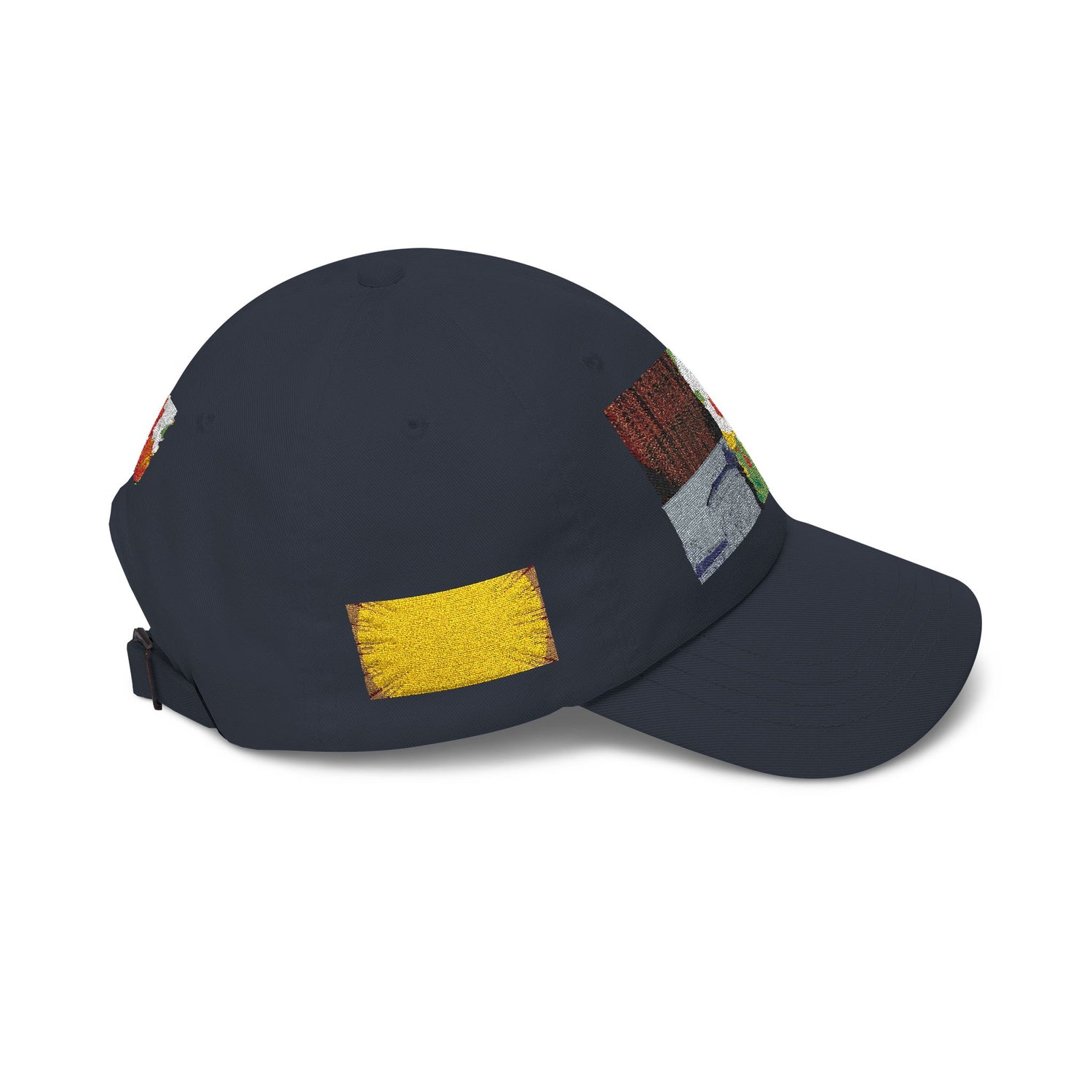 Floral Patch Dad Cap — Colorful Poppy Garden Embroidered Baseball Hat