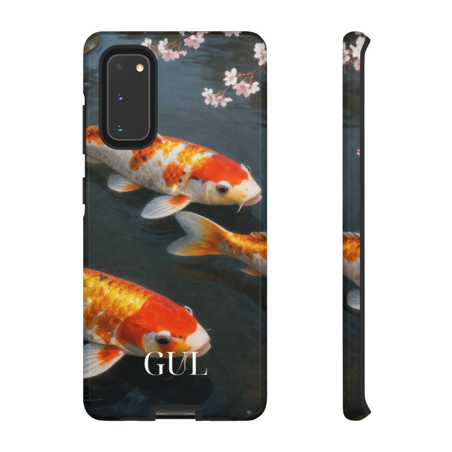 Koi Fish Tough Phone Case — Floral Pond Design