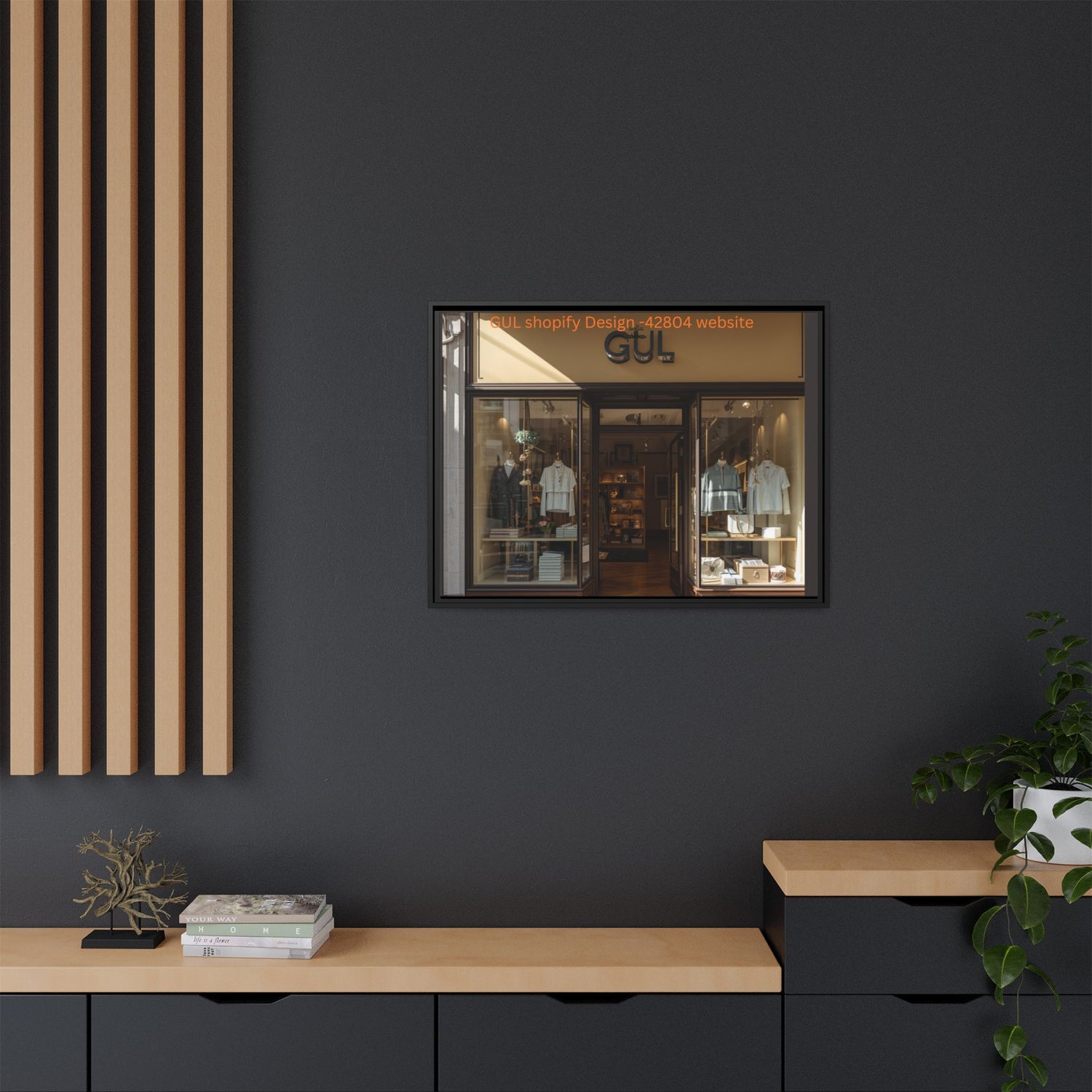 Framed Matte Canvas Print — Boutique Shopfront Photography