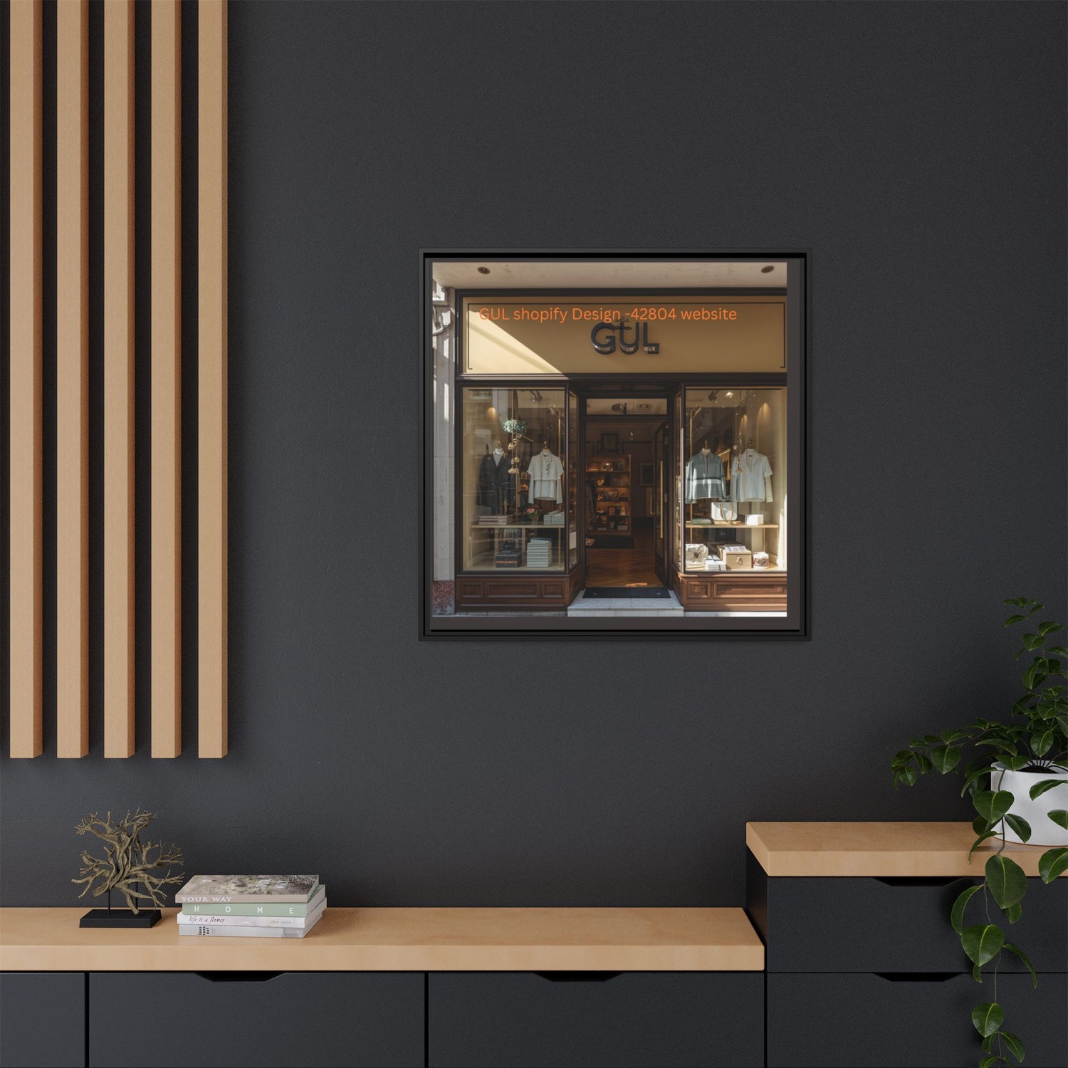 Framed Matte Canvas Print — Boutique Shopfront Photography