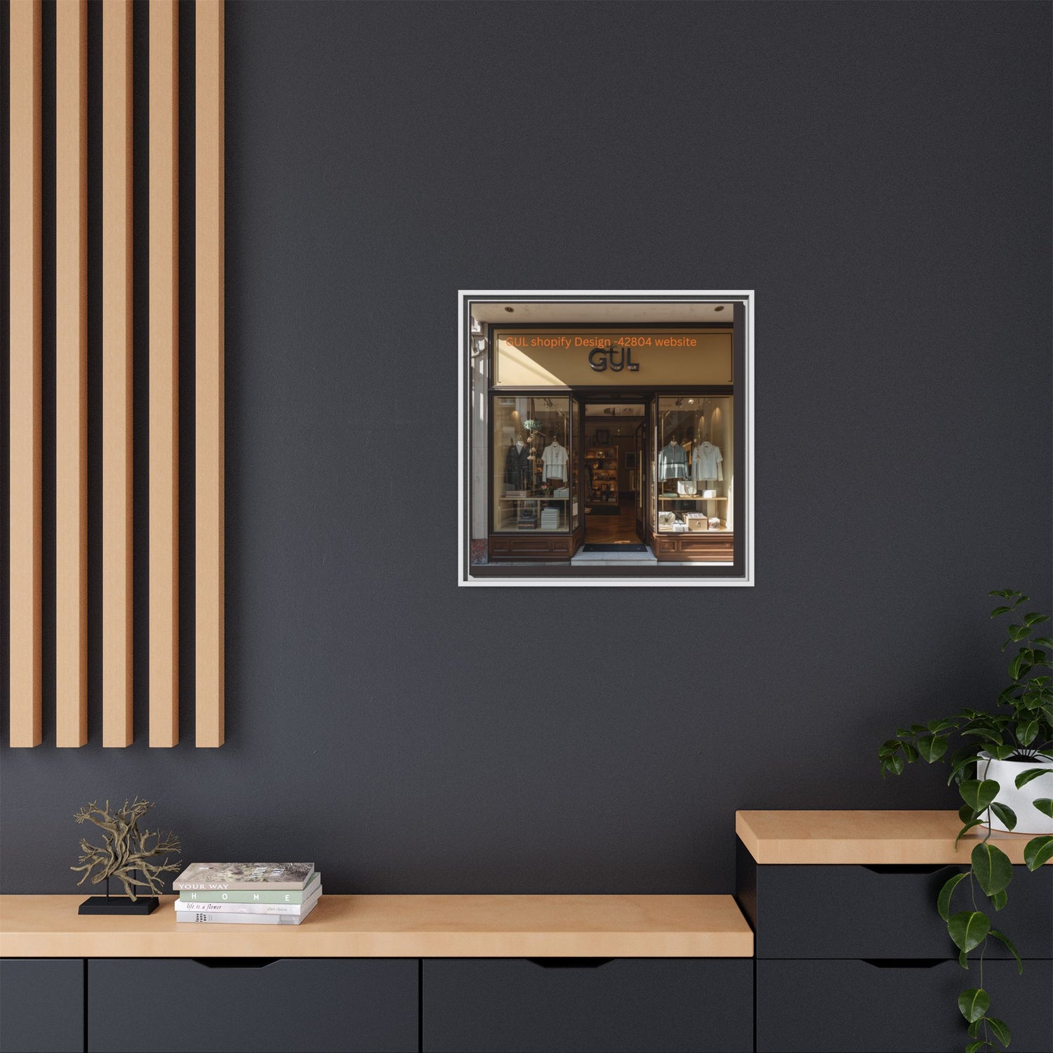 Framed Matte Canvas Print — Boutique Shopfront Photography