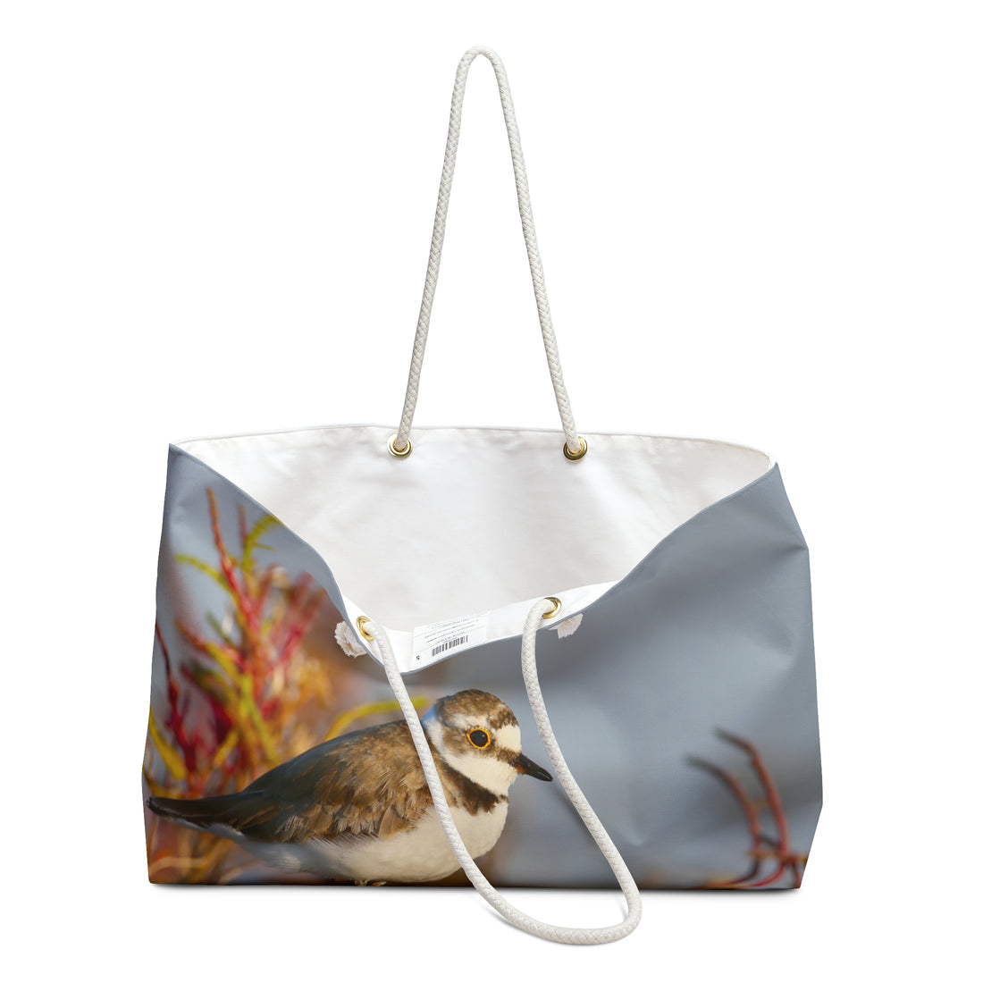 Custom Design Weekender Bag | Shorebird Killdeer Photo Travel Tote