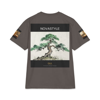 T-Shirt — NOVASTYLE Colorful Mandala &amp; Bonsai Graphic Tee