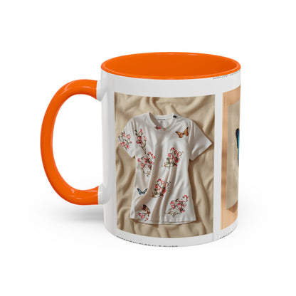 Butterfly Accent Coffee Mug — Blue Butterfly Collage 11/15oz