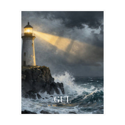 Lighthouse Storm Vinyl Sticker — &