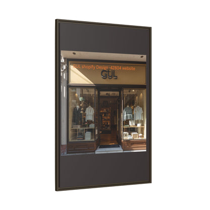 Framed Matte Canvas Print — Boutique Shopfront Photography