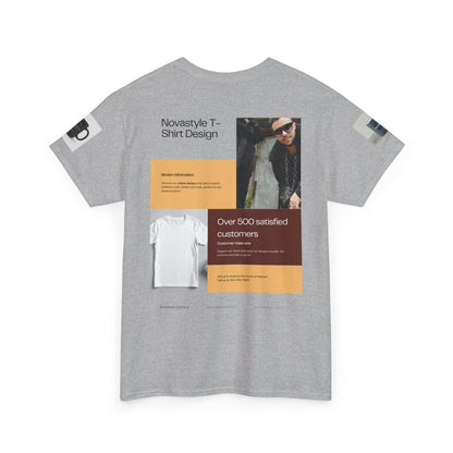 Graphic Tee — Novastyle Minimal Logo &amp; Poster Print T-Shirt