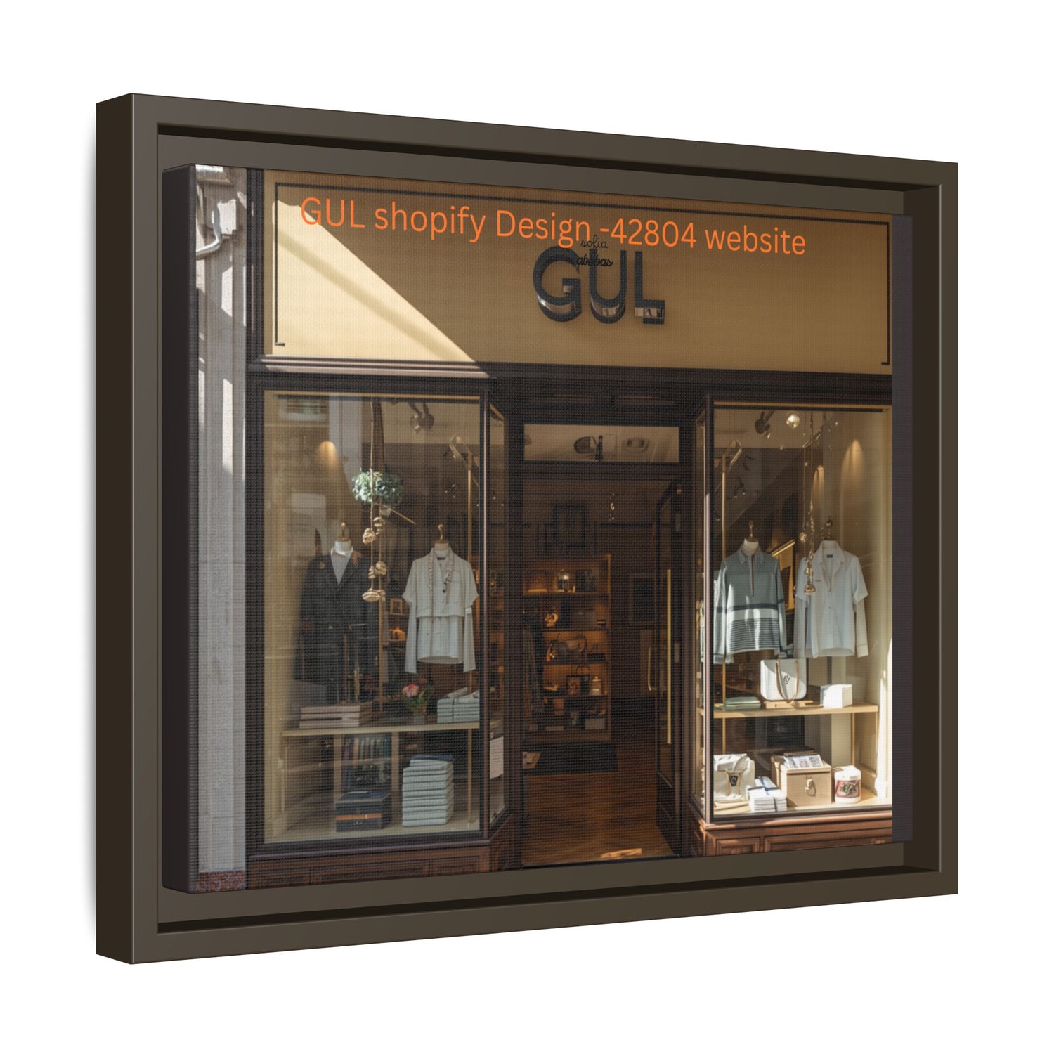 Framed Matte Canvas Print — Boutique Shopfront Photography