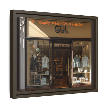 Framed Matte Canvas Print — Boutique Shopfront Photography