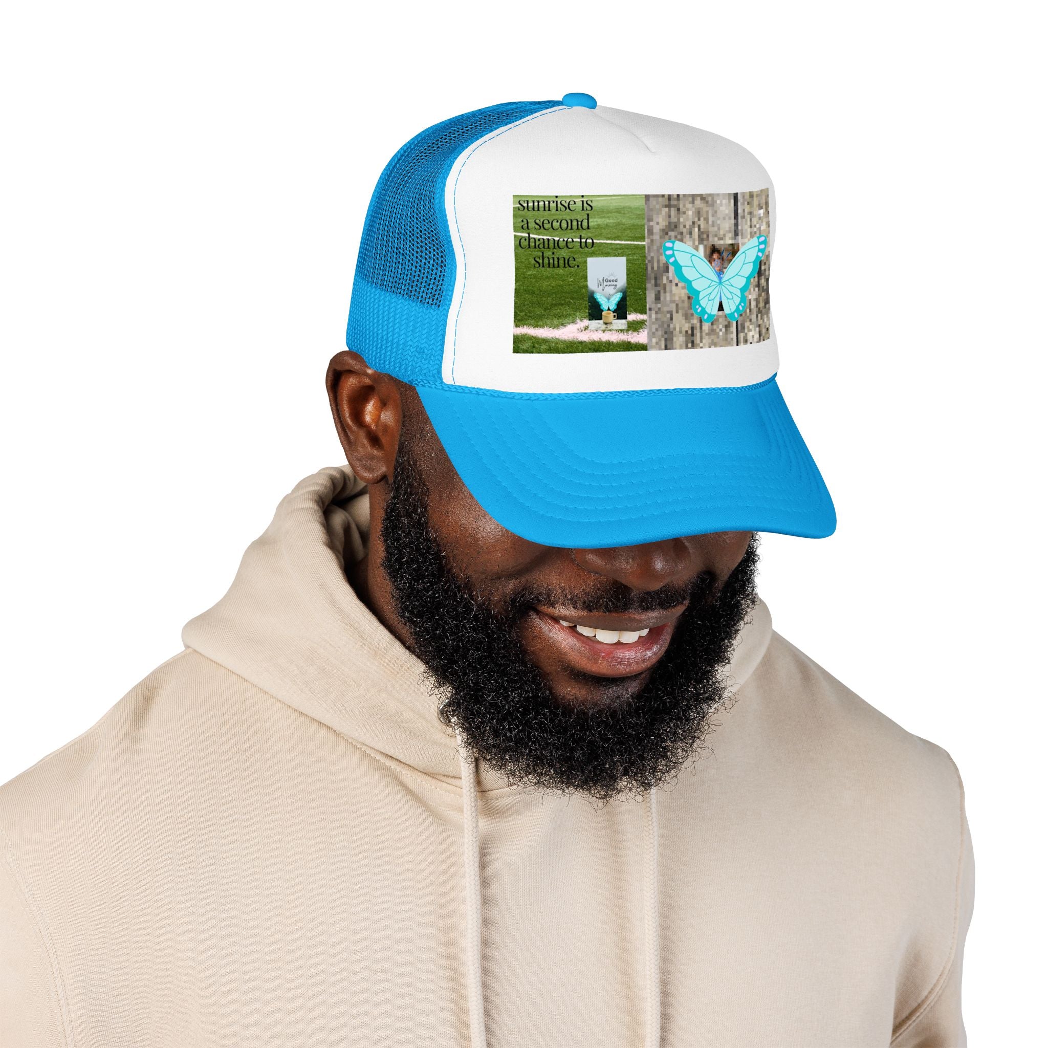 Butterfly Memorial Trucker Hat — In Loving Memory Grave Marker Cap