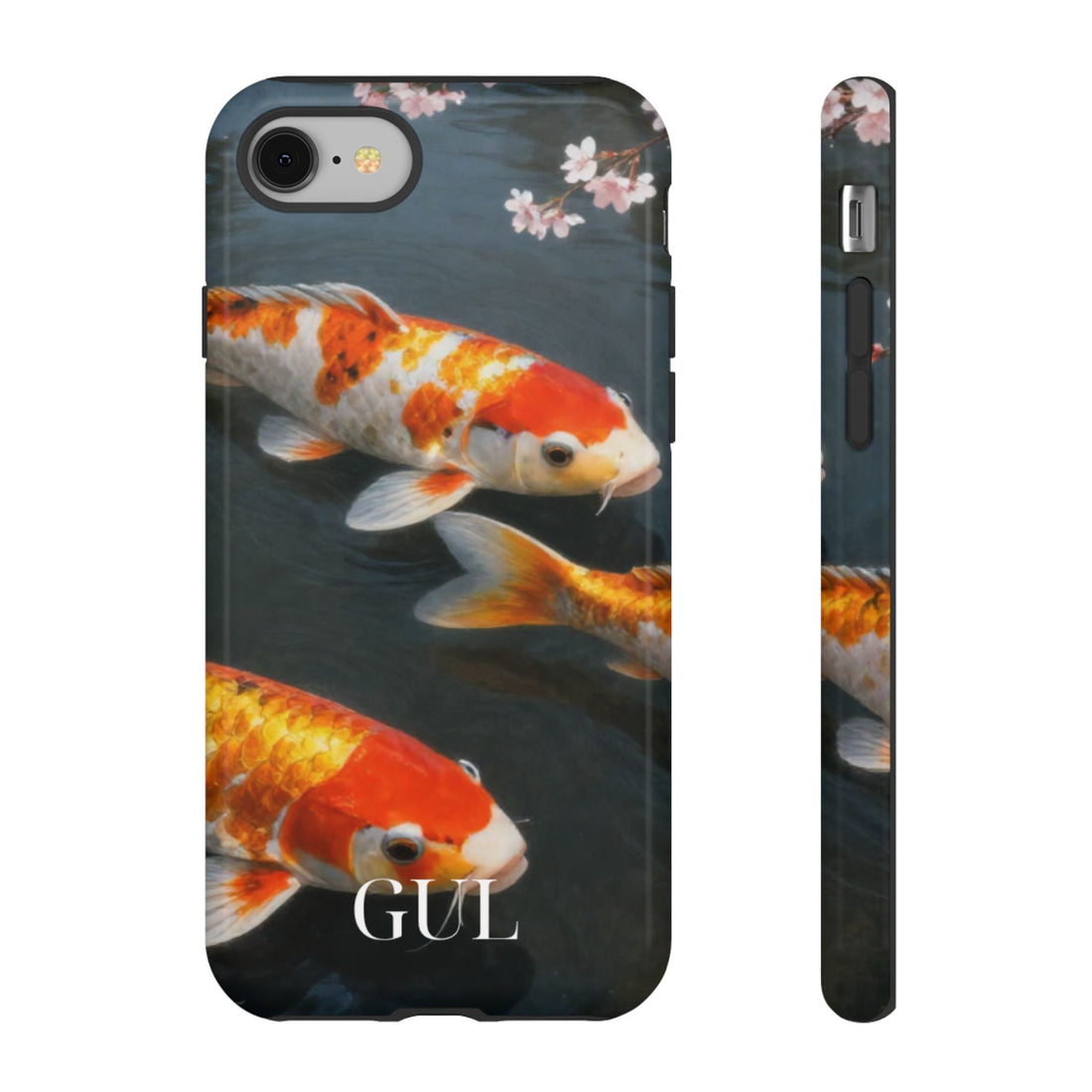 Koi Fish Tough Phone Case — Floral Pond Design