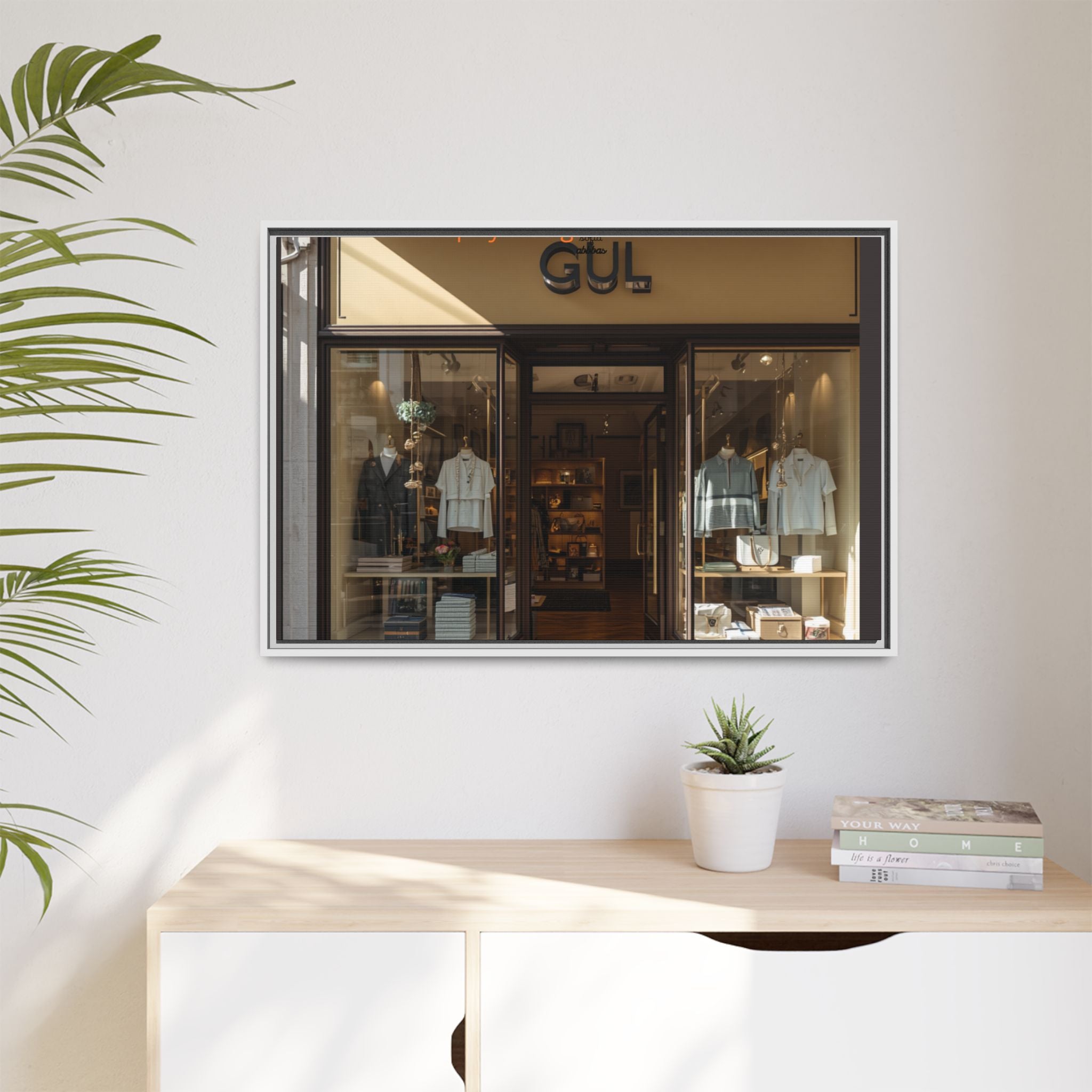 Framed Matte Canvas Print — Boutique Shopfront Photography