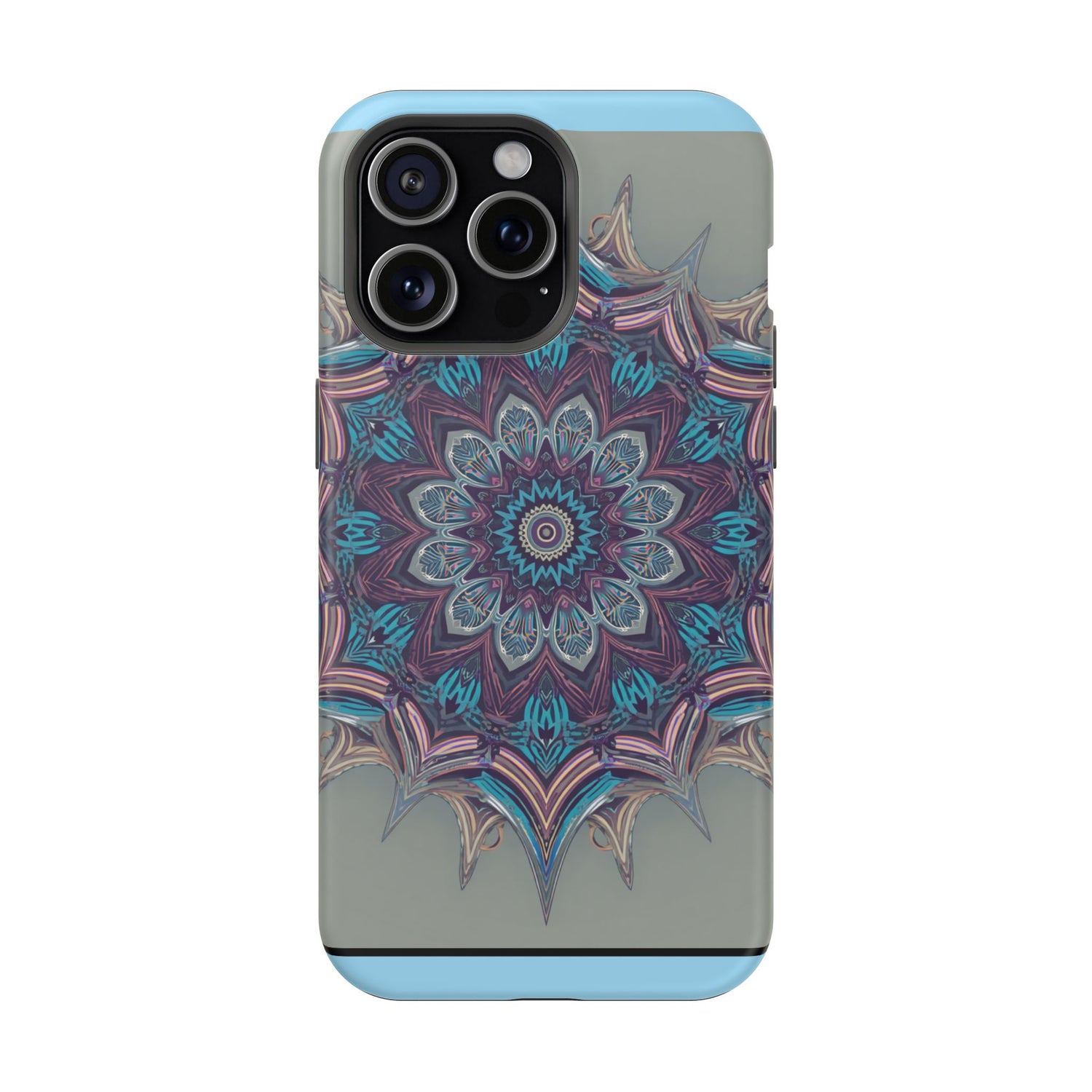 Phone Case — Blue Purple Mandala Magnetic Impact-Resistant Case