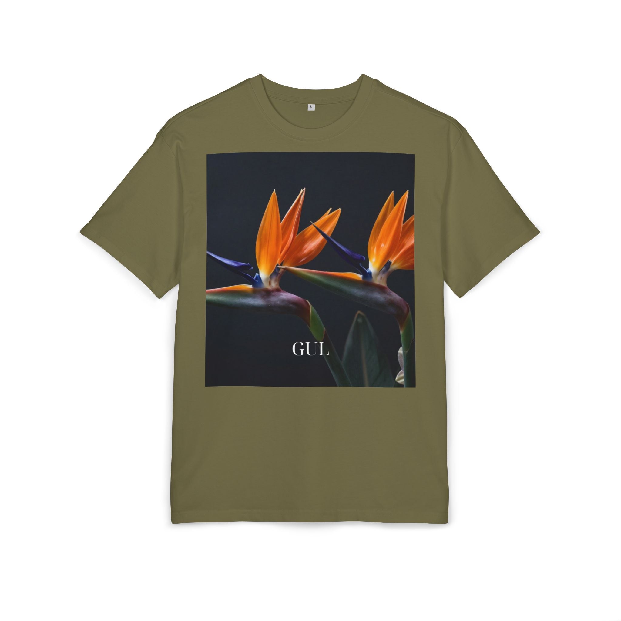 Floral &amp; Nightscape Graphic Tee — Bird of Paradise Photo Print