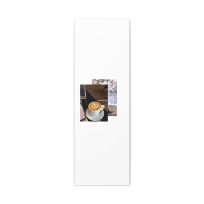 Latte &amp; Landscape Matte Canvas Wall Art — Coffee Shop Photo Collage