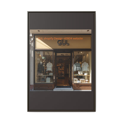Framed Matte Canvas Print — Boutique Shopfront Photography