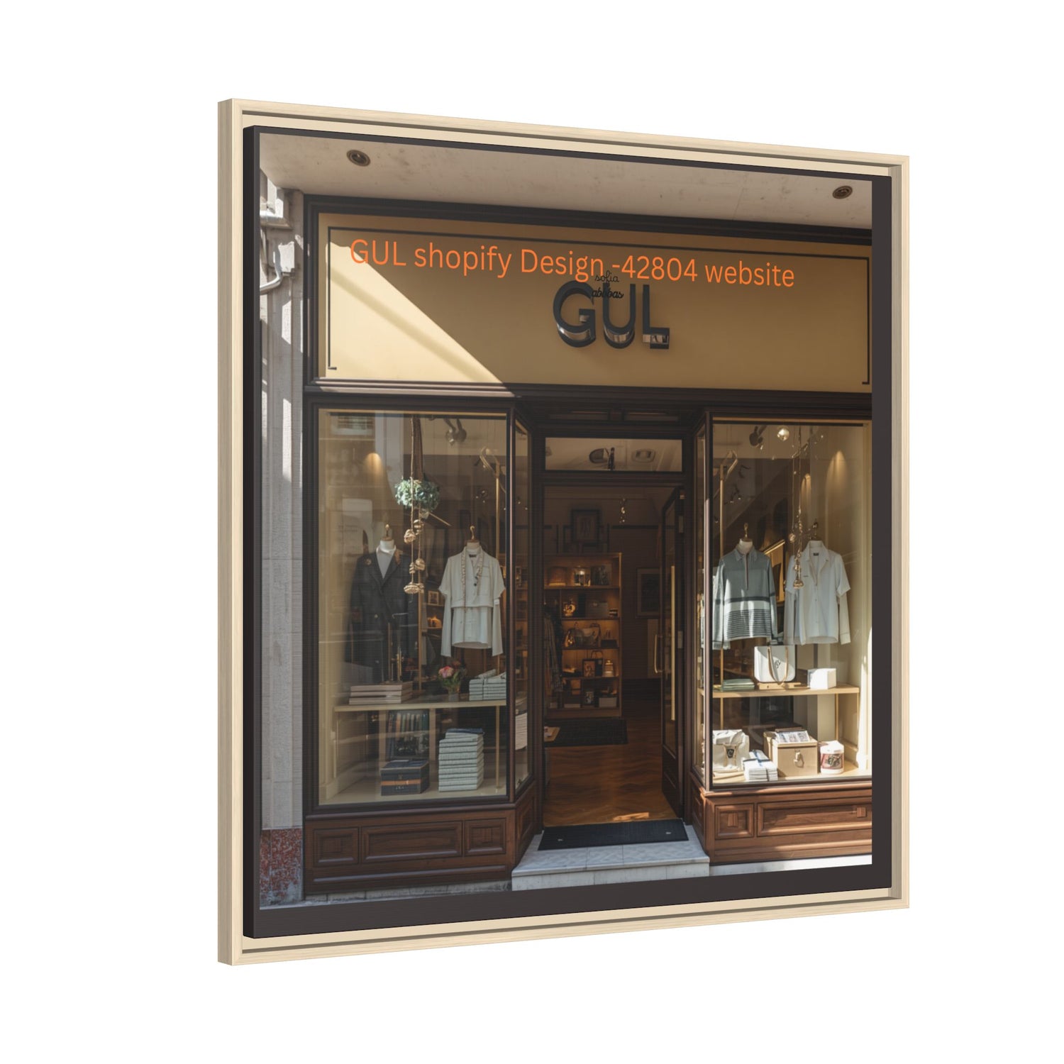Framed Matte Canvas Print — Boutique Shopfront Photography