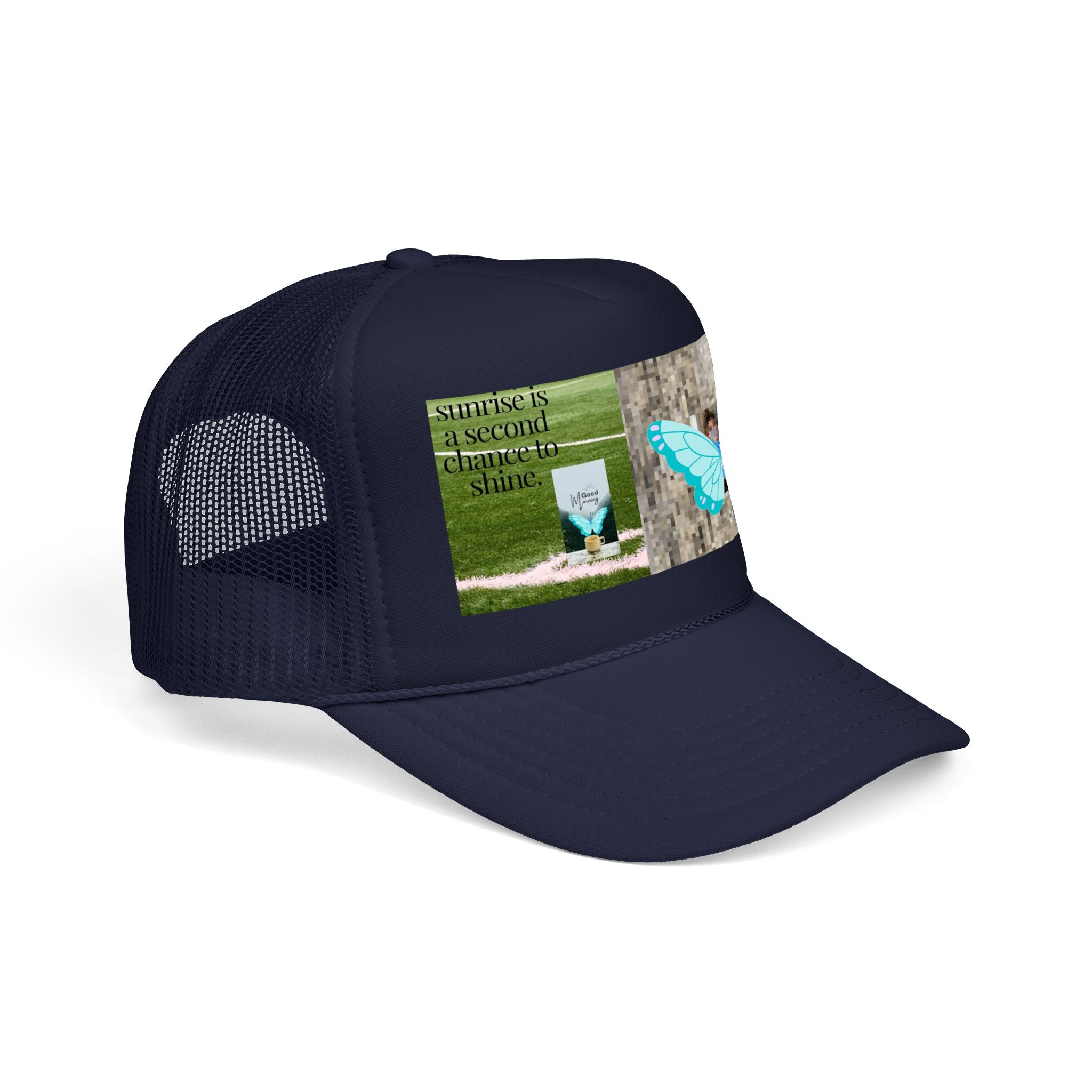 Butterfly Memorial Trucker Hat — In Loving Memory Grave Marker Cap