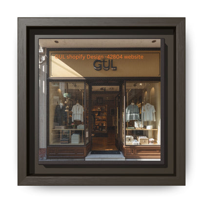 Framed Matte Canvas Print — Boutique Shopfront Photography