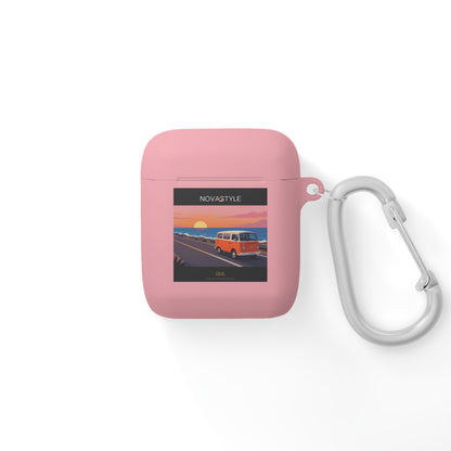 AirPods Case — Retro Sunset Van &amp; Forest Deer Prints