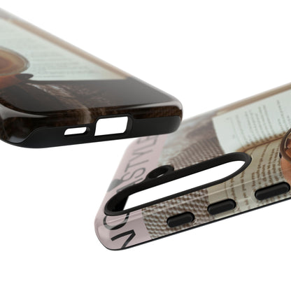 Cozy Reading Phone Case — Coffee &amp; Book Protective Cover