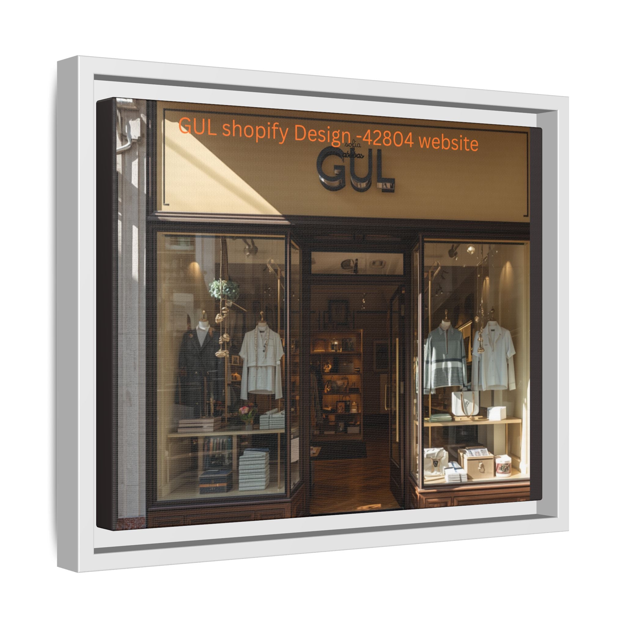 Framed Matte Canvas Print — Boutique Shopfront Photography