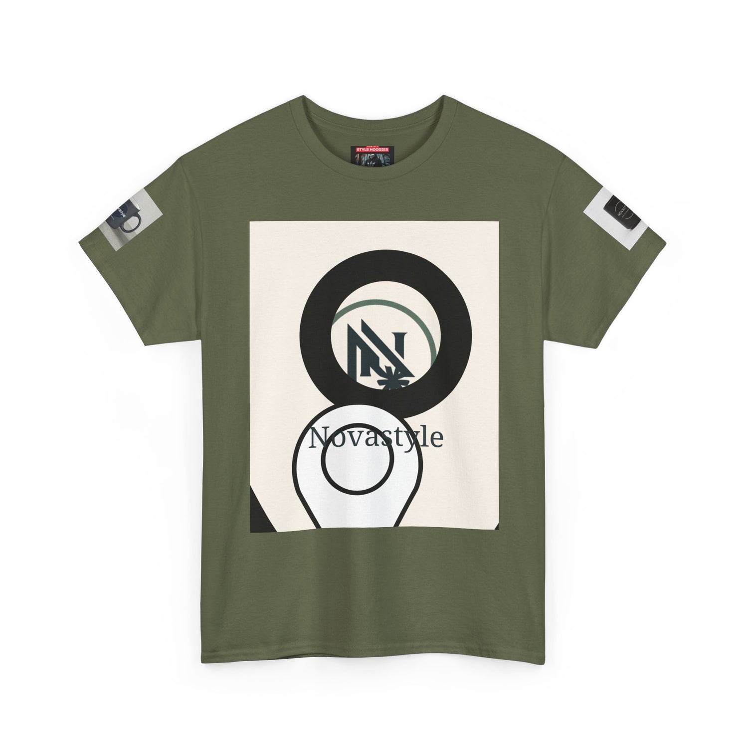 Graphic Tee — Novastyle Minimal Logo &amp; Poster Print T-Shirt