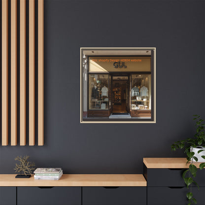 Framed Matte Canvas Print — Boutique Shopfront Photography