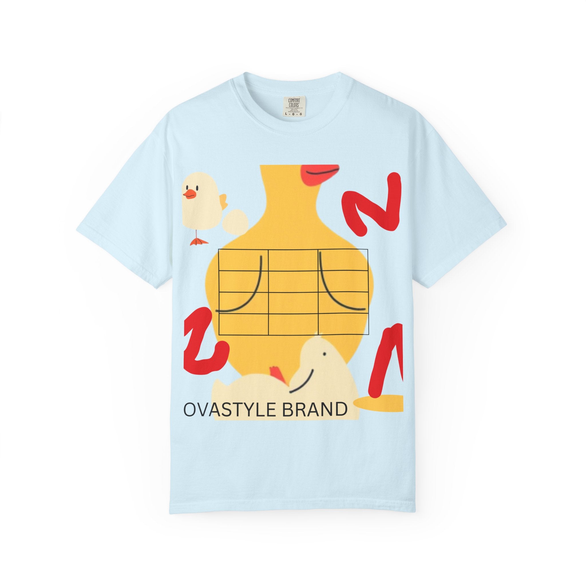 Graphic T-Shirt — Playful Koi &amp; Vase Collage Tee (OVASTYLE Brand)