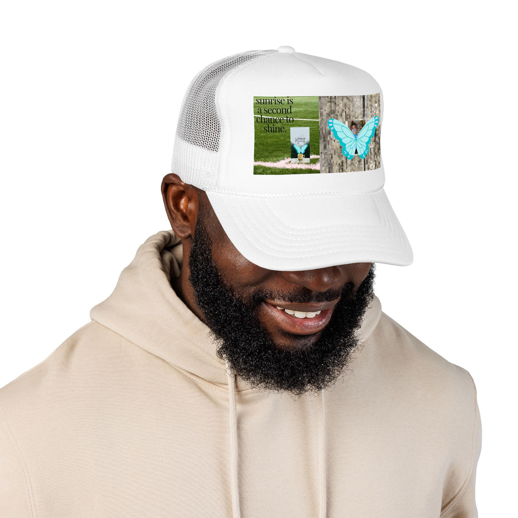 Butterfly Trucker Hat — Nature Photo Print Snapback Cap