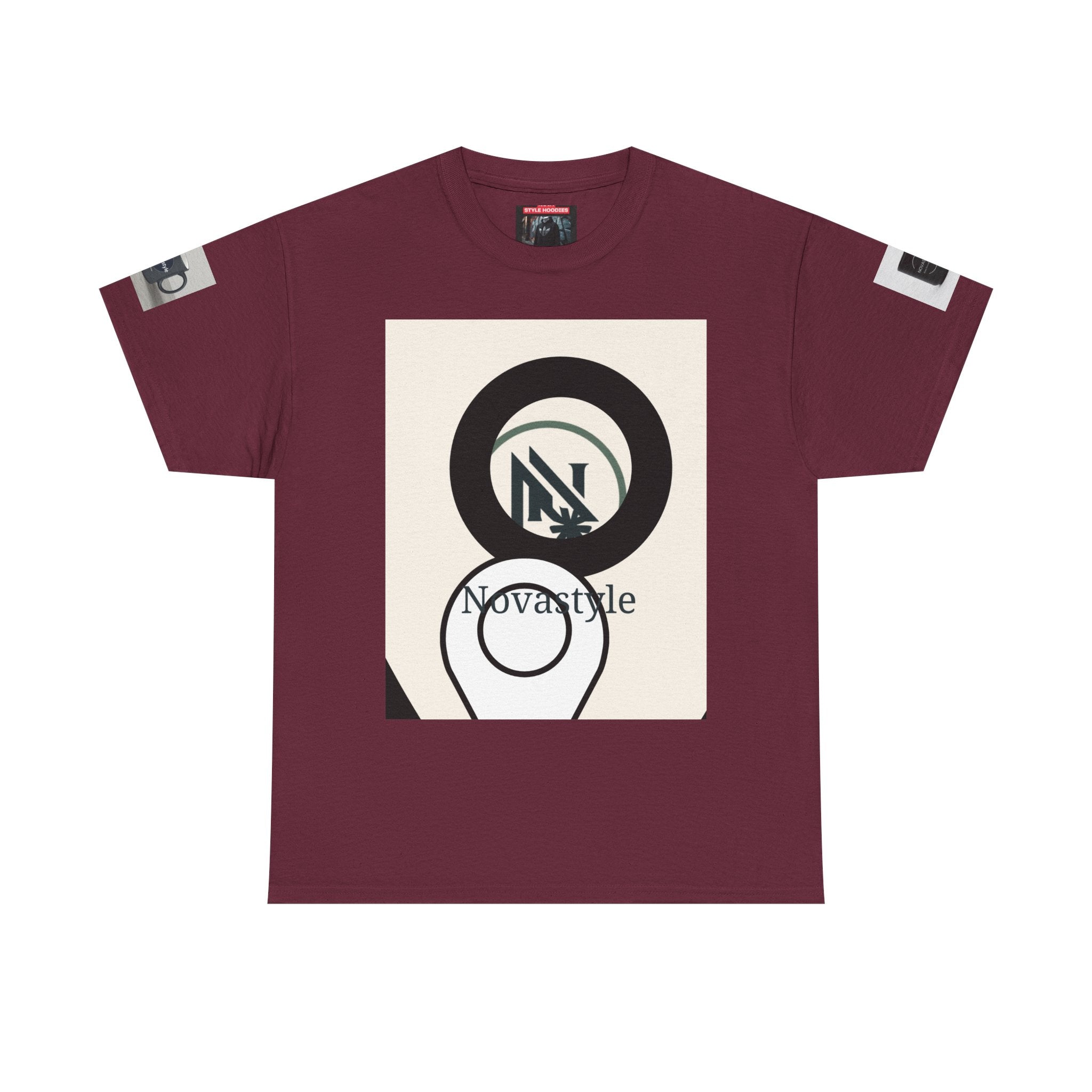 Graphic Tee — Novastyle Minimal Logo &amp; Poster Print T-Shirt
