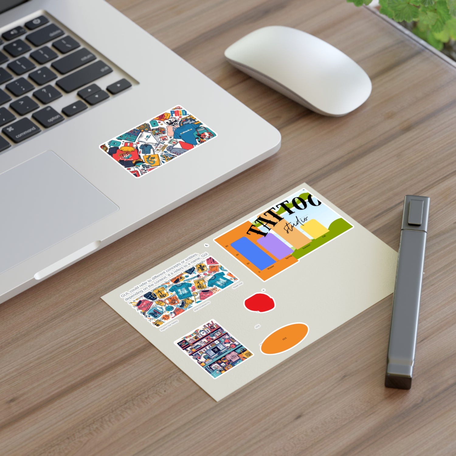 Colorful Sticker Sheets — Retro Tattoo &amp; Pop Art Icons