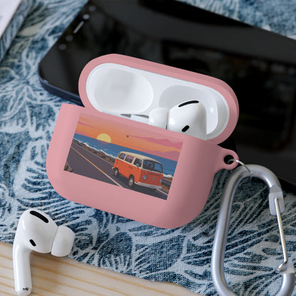 AirPods Case — Retro Sunset Van &amp; Forest Deer Prints