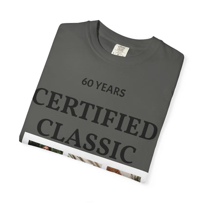 Certified Classic 60 Years T-Shirt – Vintage Collage Home &amp; Lifestyle Tee