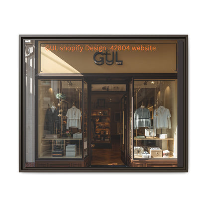 Framed Matte Canvas Print — Boutique Shopfront Photography