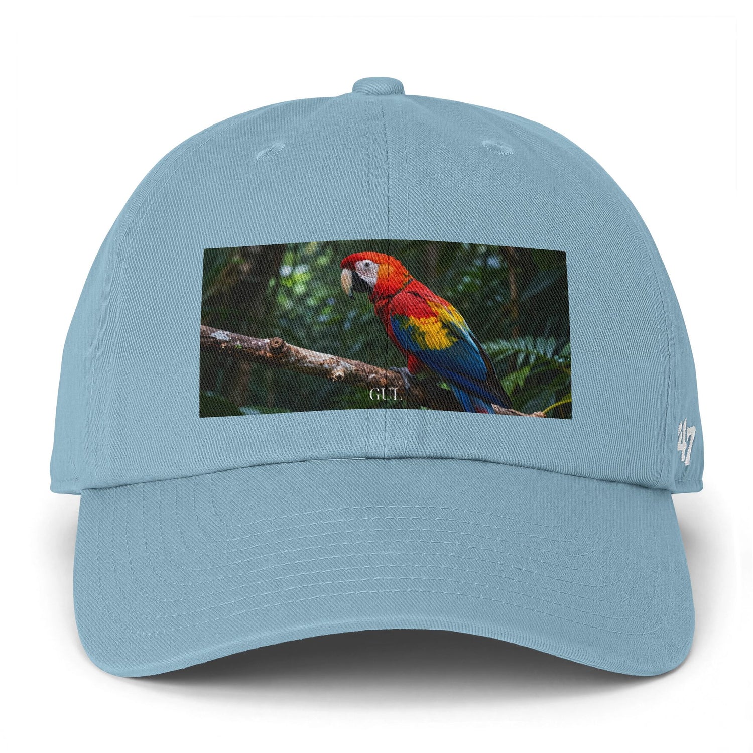 Parrot Print Cap — Tropical Scarlet Macaw Baseball Hat
