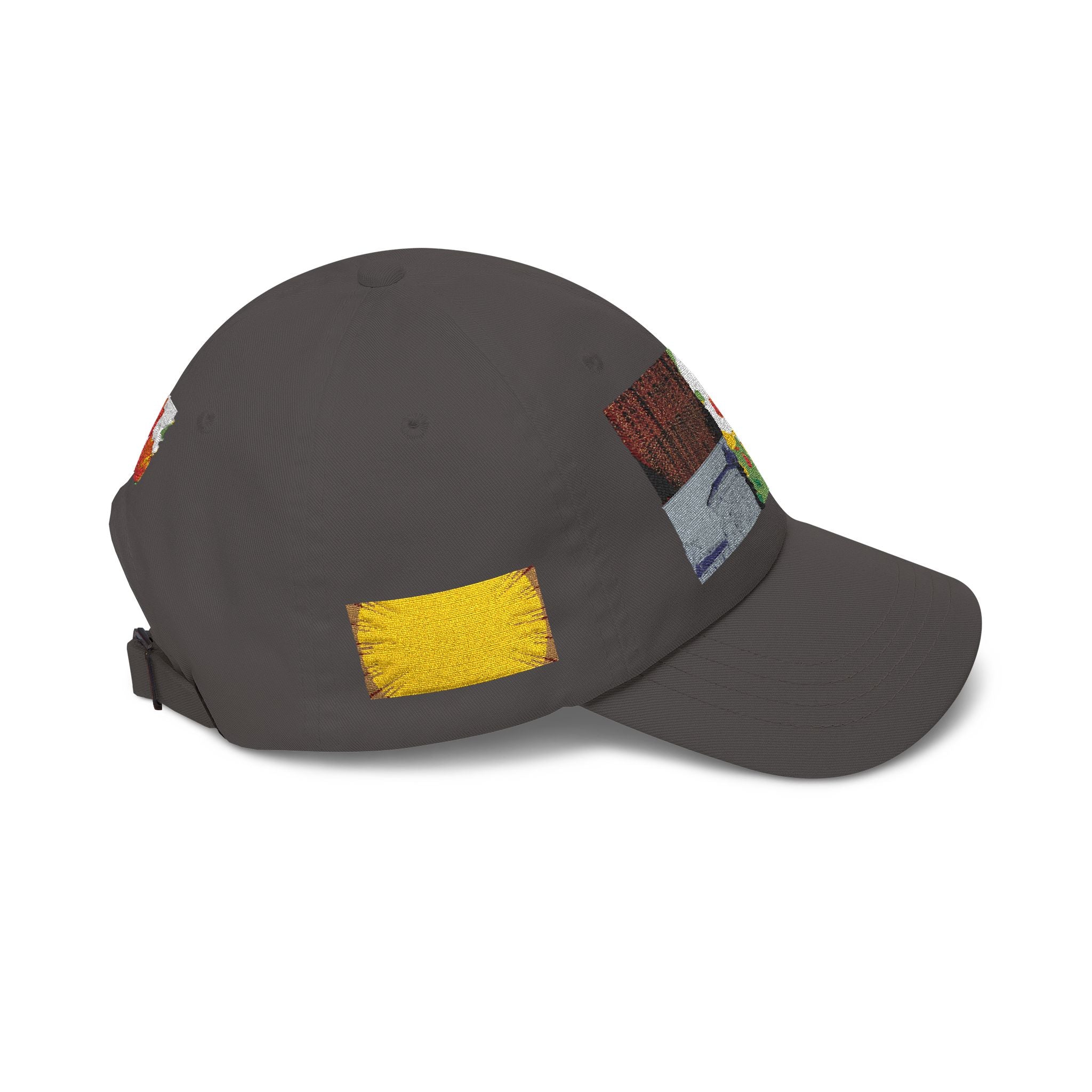 Floral Patch Dad Cap — Colorful Poppy Garden Embroidered Baseball Hat
