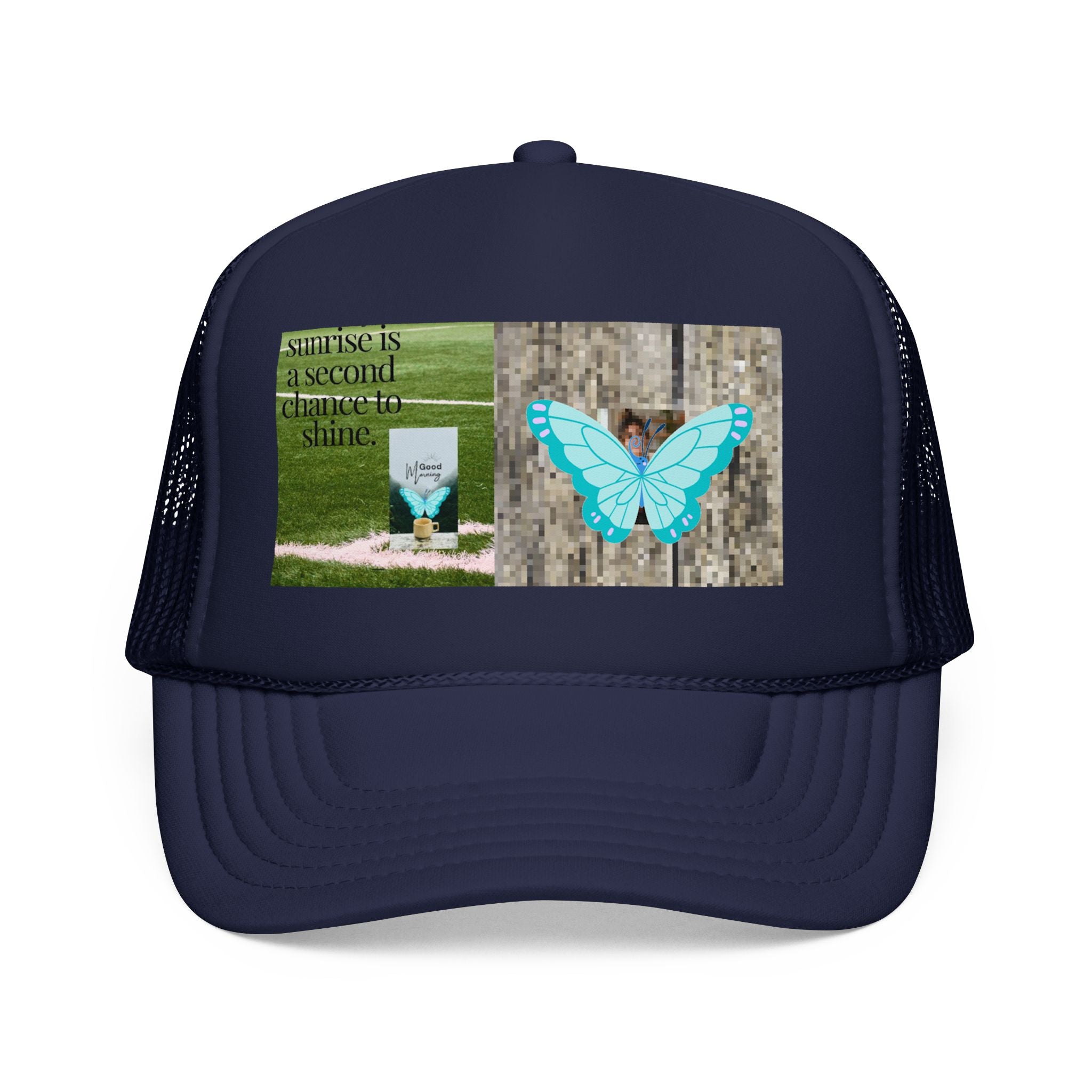 Butterfly Memorial Trucker Hat — In Loving Memory Grave Marker Cap