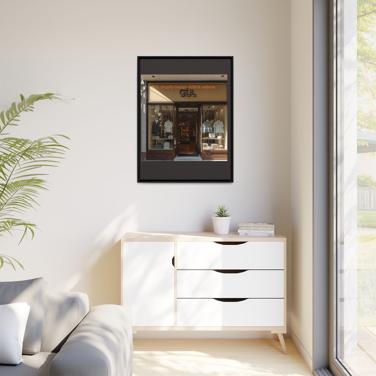 Framed Matte Canvas Print — Boutique Shopfront Photography