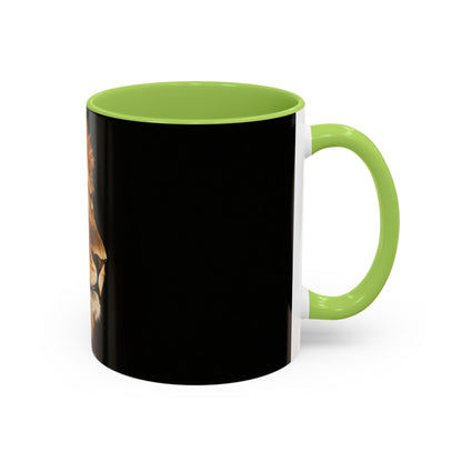 Majestic Lion Accent Coffee Mug — Bold Wildlife Portrait Tea Cup (11/15oz)