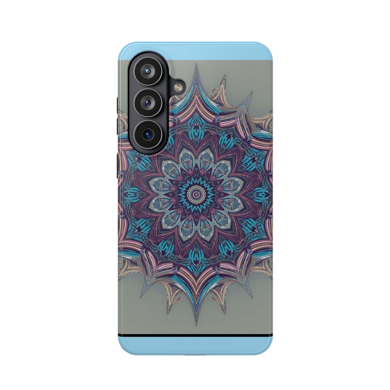 Phone Case — Blue Purple Mandala Magnetic Impact-Resistant Case