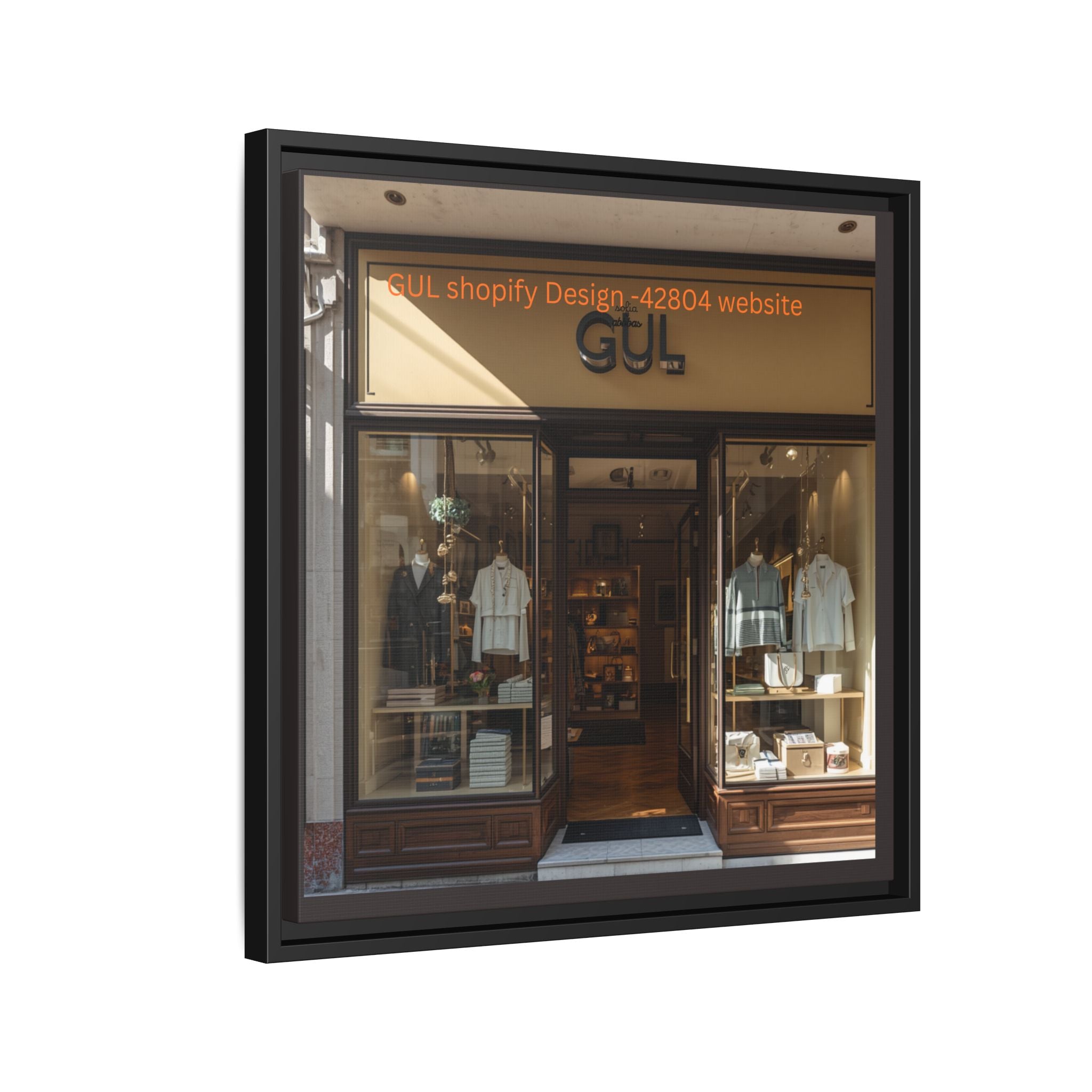Framed Matte Canvas Print — Boutique Shopfront Photography