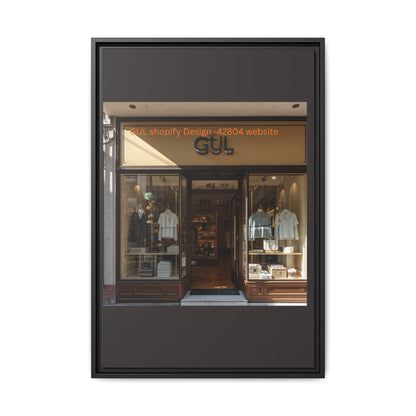 Framed Matte Canvas Print — Boutique Shopfront Photography