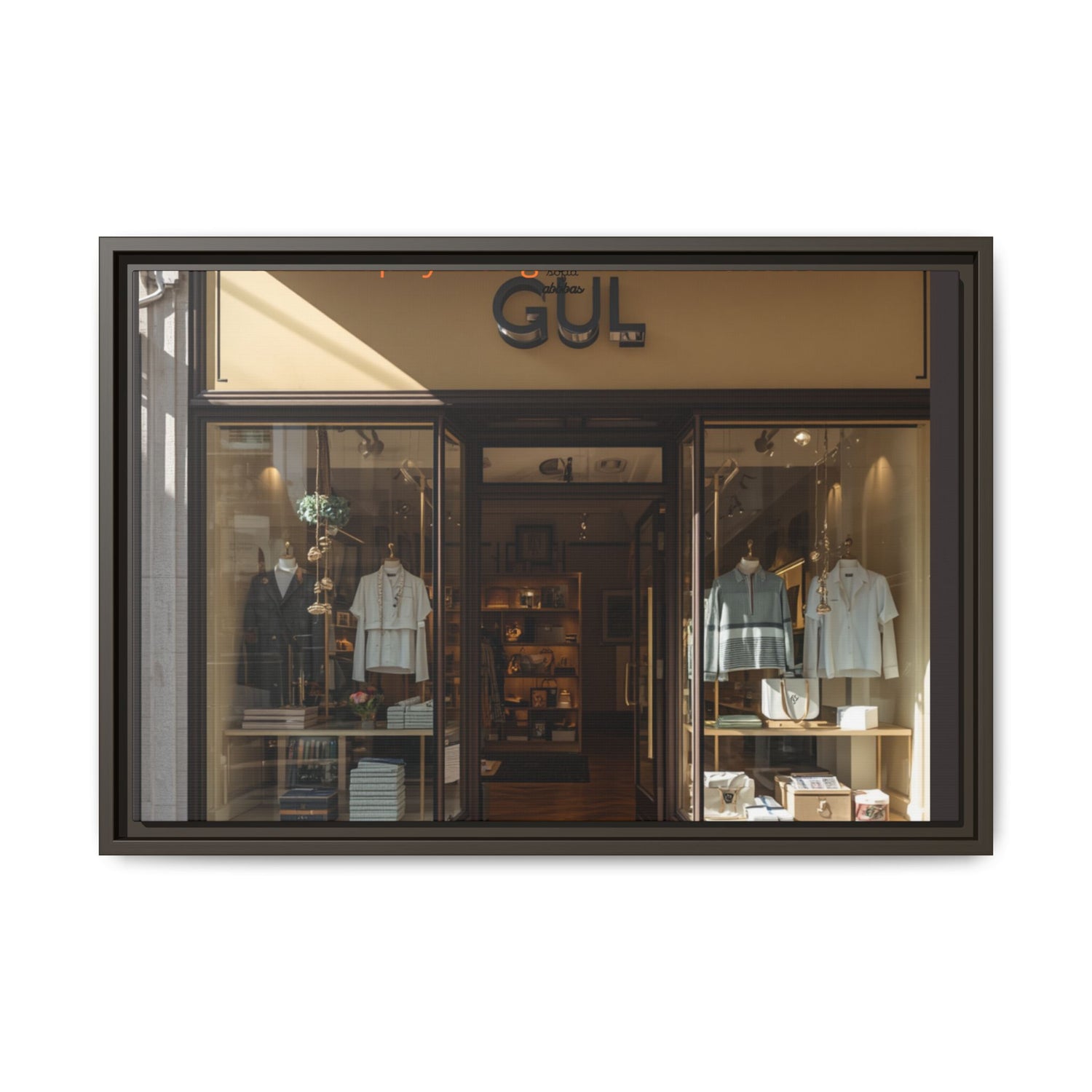 Framed Matte Canvas Print — Boutique Shopfront Photography