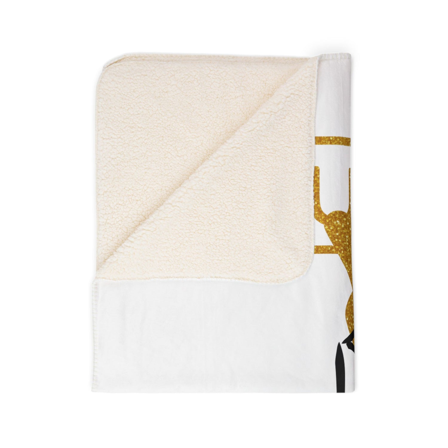 Sherpa Blanket with Gold &